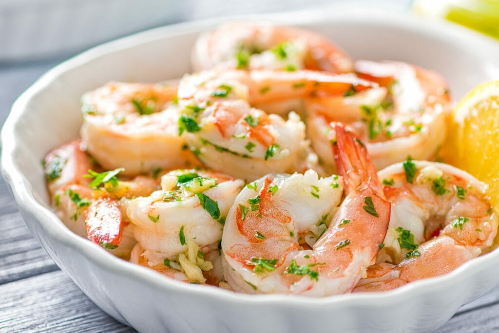 Prawns in butter garlic sauce