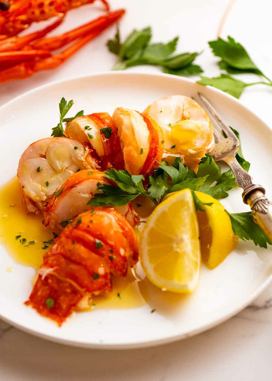Lobster in butter garlic sauce